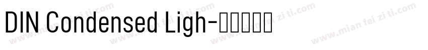 DIN Condensed Ligh字体转换